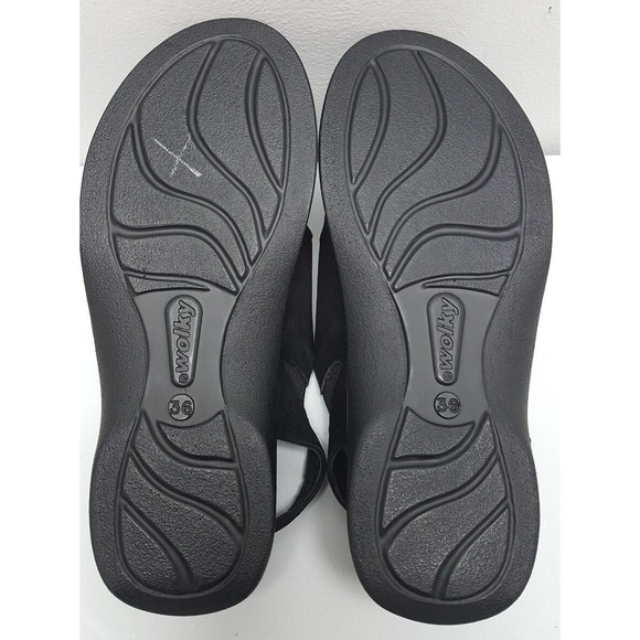 Wolky Sandals Womens Nimes Size 5.5 Nubuck Leather Shoes 2 Strap Slingback 617 - Picture 3 of 12